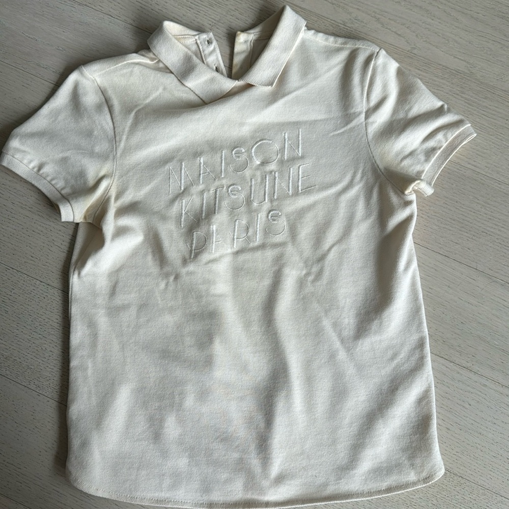 Maison Kitsune. Size s. Worn. Polo shirt.
